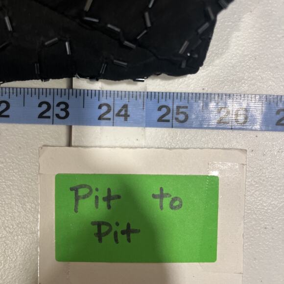 Stenay Plus Women's Black Silk Beaded Evening Dress Sz 20 90s Vintage Elegant - Picture 14 of 16